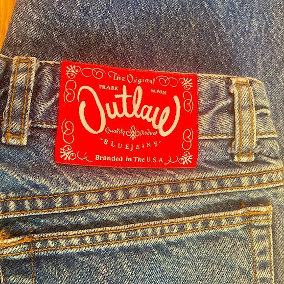 Beware Of Outlaw Imposters, Vintage Blue Mom Jeans. Women’s Size 9, Wanted Jeans - Picture 7 of 8